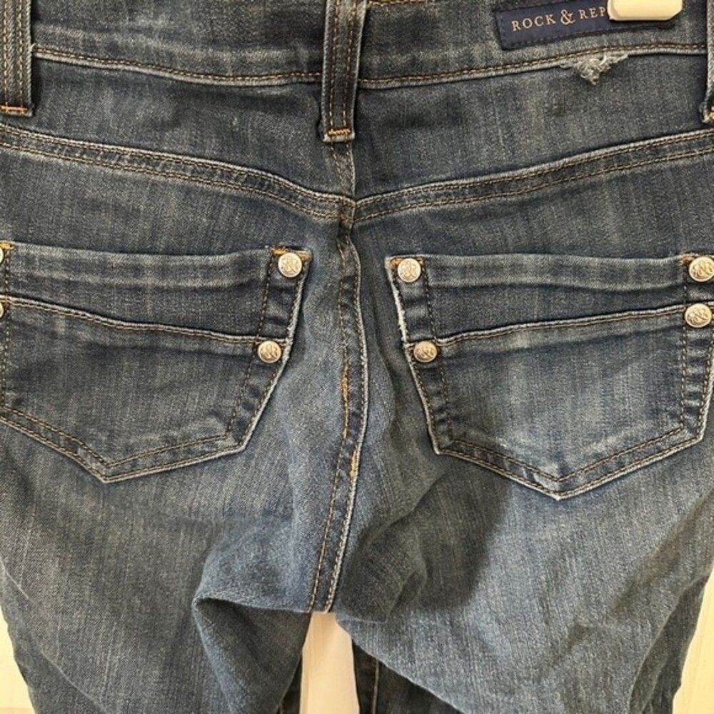 Rock & Republic Skinny Jeans Blue Denim Size 4 - Picture 10 of 10